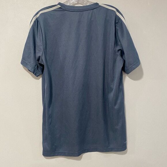 AdidasāClimalite Menās T-Shirt Size Large | Blue Athletic Workout Tee - Picture 2 of 6